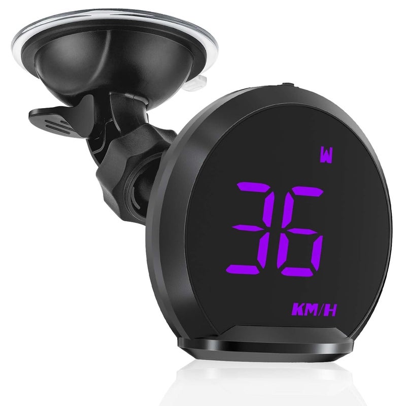 wiiiw GPS Speedometer G13, Heads up Display for Cars with Speed MPH, Compass Driving Direction, Fatigue Driving Reminder, Overspeed Alarm Trip Meter, for All Vehicles - Image 1